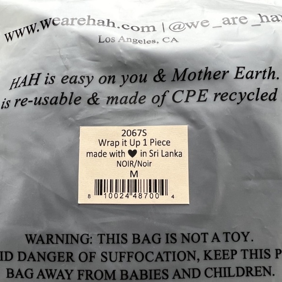 We Are HAH - Wrap It Up 1 Piece/Wrap Swimsuit BRAND NEW - Picture 6 of 6